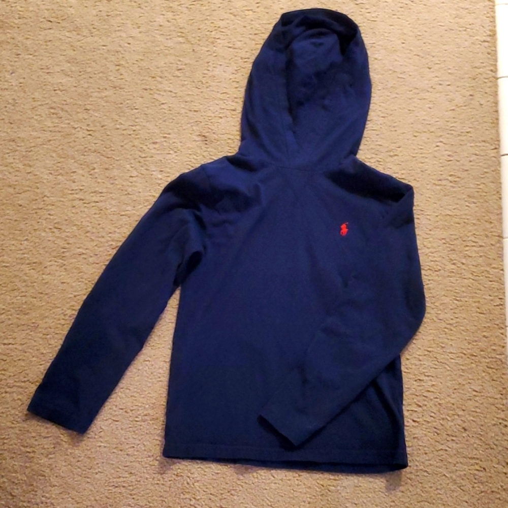 Boys Long Sleeve hooded cotton T Shirt size M (10-12)